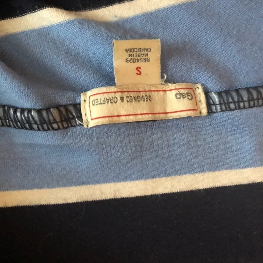 Striped blue gap midi skirt - Picture 2 of 2